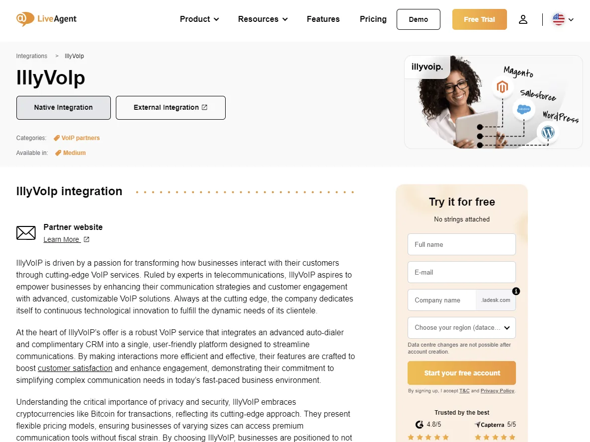 IllyVoIP Partners with LiveAgent: Elevating Global Communications, Enabling Crypto Payments.