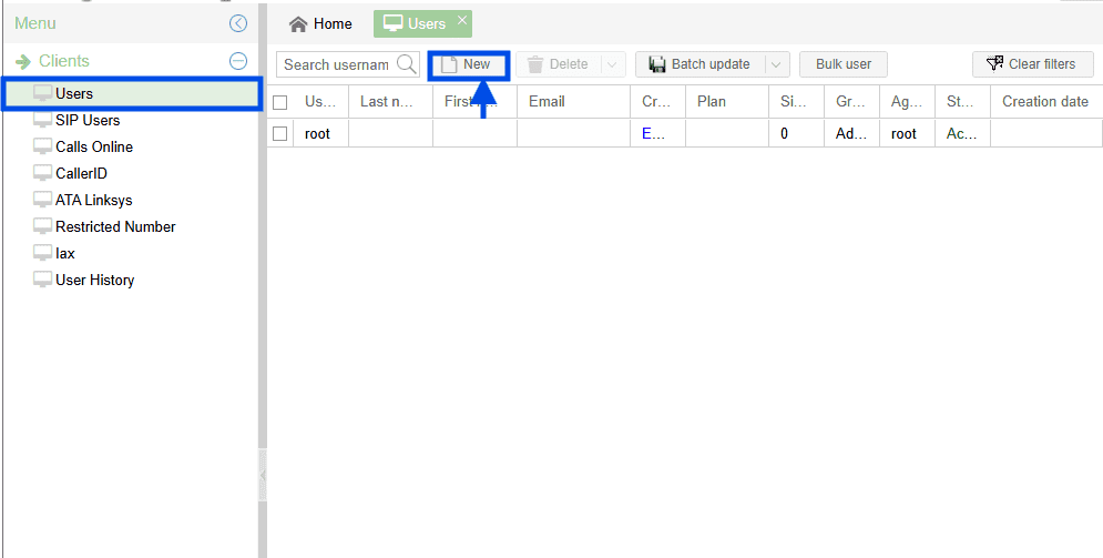 Create new user in MagnusBilling
