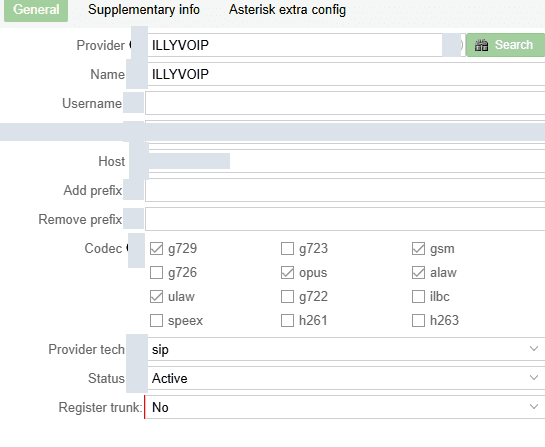 IP-auth trunk configuration in MagnusBilling