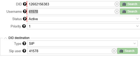 DID Routing Setup