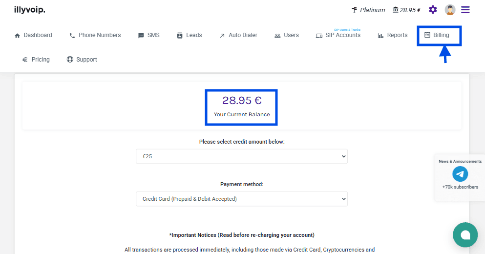 Navigate to payment