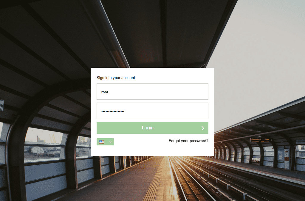 MagnusBilling login page
