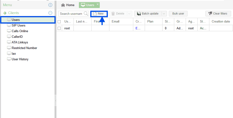 Create new user in MagnusBilling