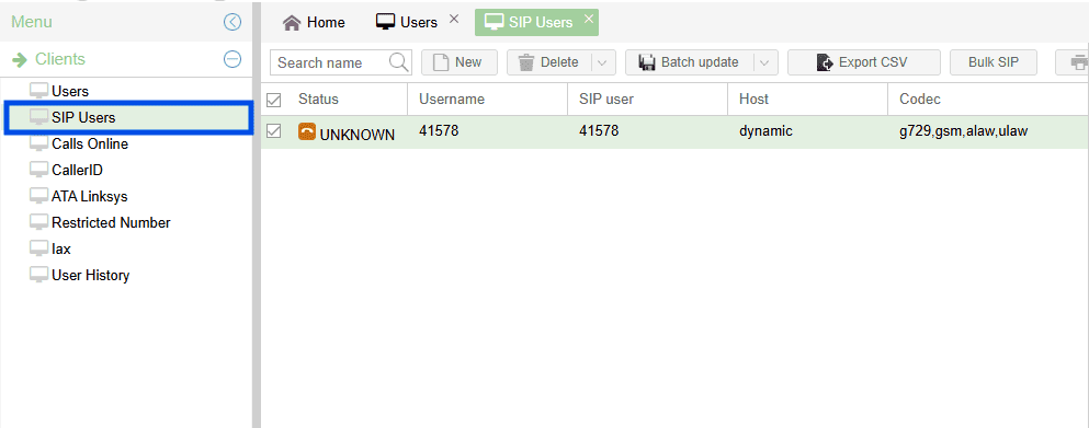 Auto-generated SIP user in MagnusBilling
